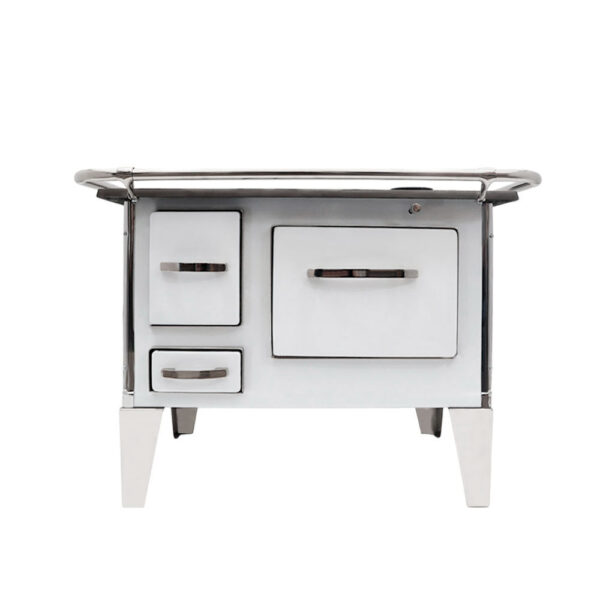 Cocina a Leña 4P modelo Sarah 82×56 Blanco