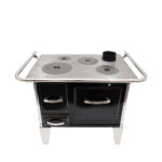 Cocina a Leña 4P modelo Sarah 82×56 Negro - Imagen 3