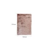 Alfombra shaggy rds 120x170 cm beige - Imagen 2