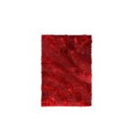 Alfombra shaggy ondas 160x230 cm rojo
