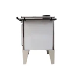 Cocina  Leña 4P Modelo Glass Baja 82x56 Blanco - Imagen 6