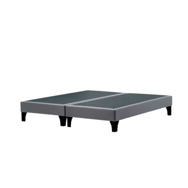 Base Cama Dividida Gris 2 Plazas 150 x 200 cm