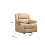Bergere Reclinable y Mecedora Beige Smoke - Imagen 6