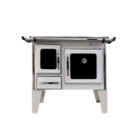 Cocina  Leña 4P Modelo Glass Baja 82x56 Blanco - Imagen 2