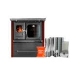 Cocina Combustión Lenta M70 Burdeo + Kit 5″