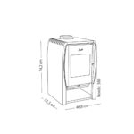 Estufa a Leña Nordic 380 Amesti Certificada - Imagen 13