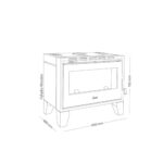 Estufa a Leña Palladio Wooden Freestanding - Imagen 12