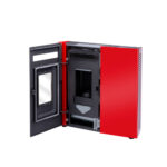 Estufa de Pasillo Pellet Slim 9000 Rojo Amesti - Imagen 2