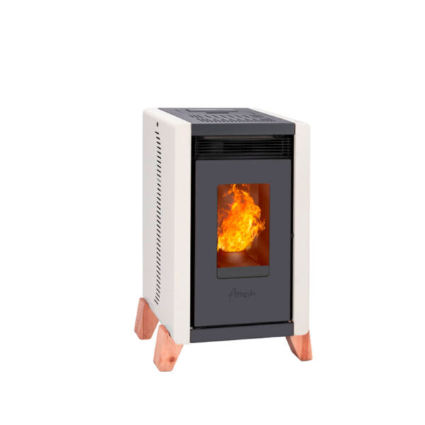 Estufa a pellet Bambu 6000 Blanco Amesti