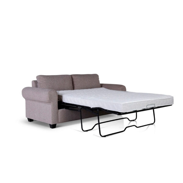 Sofá Cama 3 Cuerpos  Louise Tela Color Ceniza