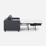 Sofá Cama 3 Cuerpos Murano Tela Grafito Rosen - Imagen 2