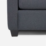 Sofá Cama 3 Cuerpos Murano Tela Grafito Rosen - Imagen 6