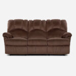 Sofá Reclinable 3 Cuerpos Arles Tela Chex Café - Imagen 4