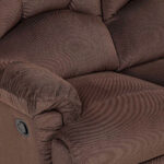 Sofá Reclinable 3 Cuerpos Arles Tela Chex Café - Imagen 7