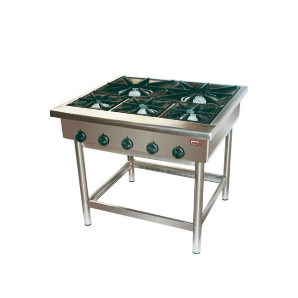 Anafe 5 platos – 2 de 43×43 y 3 de 27×27cm