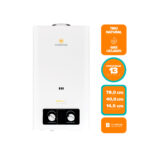 Calefont Gas Licuado Mademsa 13L Tiro Natural - Imagen 2