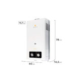 Calefont Gas Licuado Mademsa 13L Tiro Natural - Imagen 3