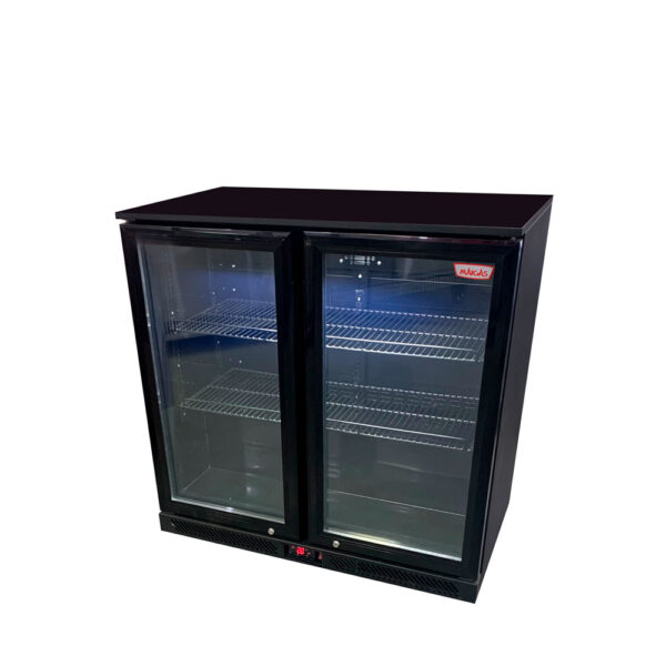 Cooler bajo mesón 2 puertas abatibles 220 lts.