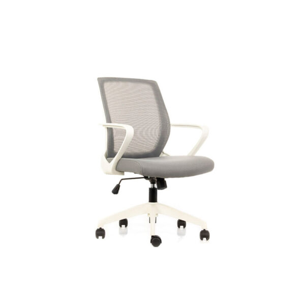 Silla de Oficina R6 Blanca Respaldo Malla