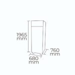 Refrigerador vertical 1 puerta 500 lts Maigas - Imagen 3