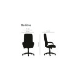 Sillón Ejecutivo Master Tapiz Cuero - Imagen 5