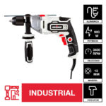 Taladro Percutor Eléctrico 13 mm 900 W 220 V - Imagen 13