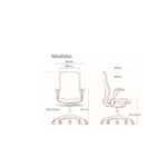 Silla de escritorio Allegra Tapizada - Imagen 6