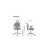 Silla de Oficina Genova Cromada Reclinable - Imagen 5