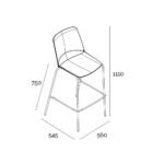 Silla Taburete Gemma 4 Patas - Imagen 5