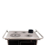 Cocina a Leña 4P modelo Irene 72×56 Negro - Imagen 2