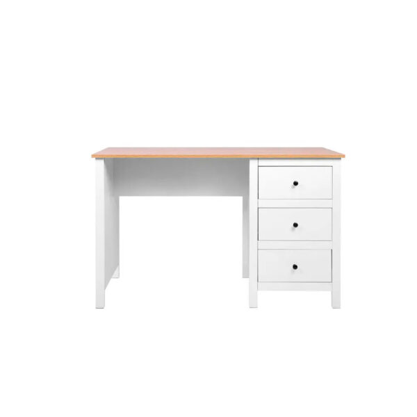 Escritorio Provenzal blanco/natural  3 cajones