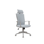Silla ejecutiva con cabecera Emma gris
