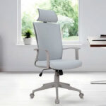 Silla ejecutiva con cabecera Emma gris - Imagen 7