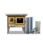 Cocina a Leña Calbuco L70 Amarilla con Kit 5"