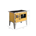 Cocina a Leña Calbuco L70 Amarilla con Kit 5" - Imagen 7