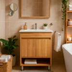 Mueble Vanitorio  con Lavamanos Roble Claro - Imagen 11