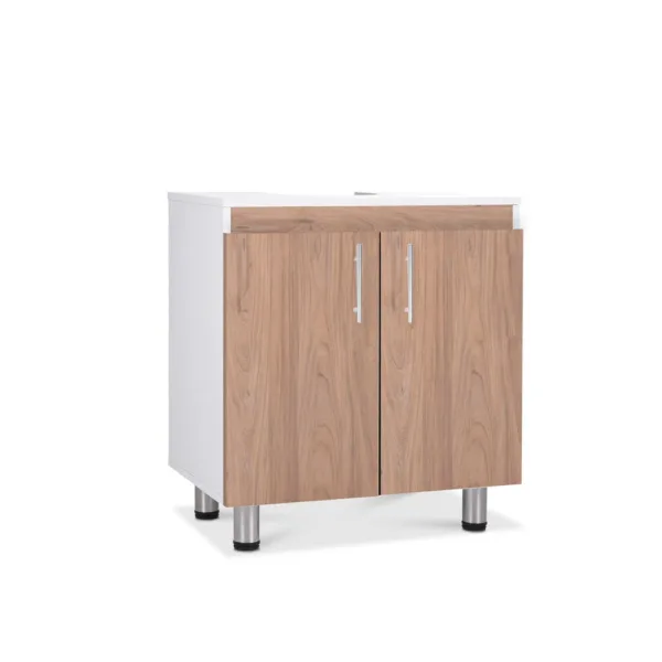 Mueble Base Vanitorio 2 Puertas Blanco Olmo
