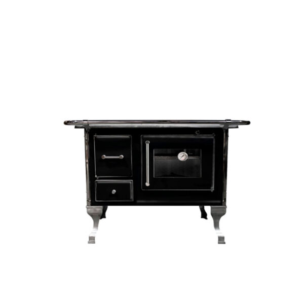 Cocina a Leña 4 Platos  Villarrica 70  Negra