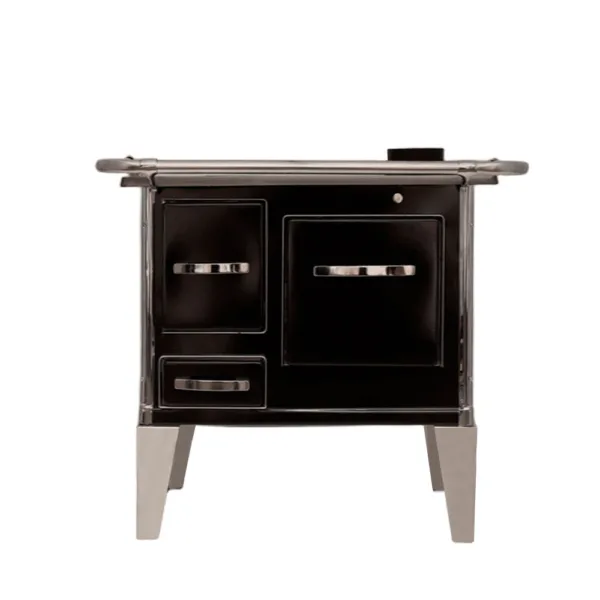 Cocina a Leña 3P modelo Sarah 72×46 Negro