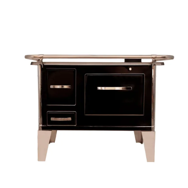 Cocina a Leña 4P modelo Sarah 92×62 Negra