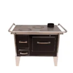 Cocina a Leña 4P modelo Sarah 92×62 Negra - Imagen 2