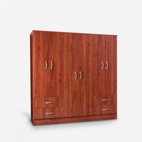 Clóset 6 Puertas 4 Cajones Maipo Cerezo
