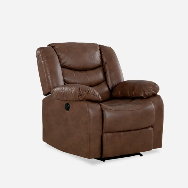 Berger Reclinable Eléctrico Café/Claro Domingo