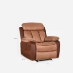 Bergere Reclinable Tapizado Moka - Imagen 4