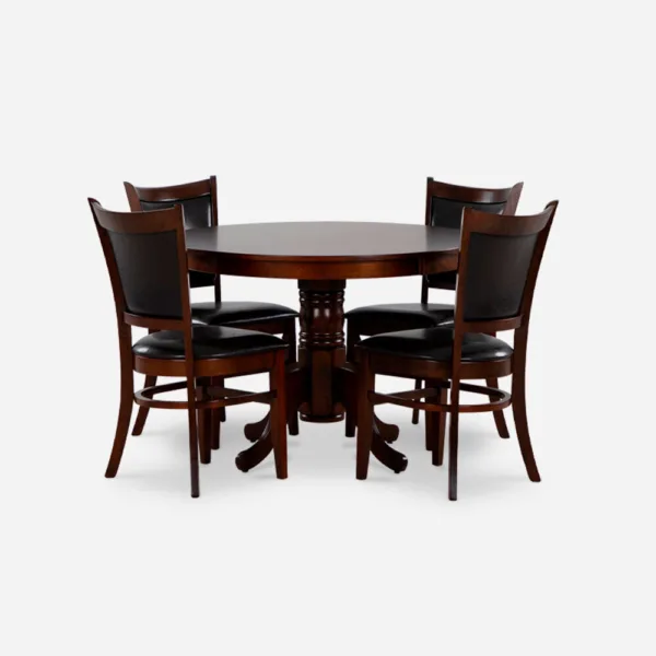 Juego Comedor 4 Sillas Calabria Chocolate