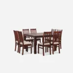 Comedor 8 Sillas Ñuble Caramelo – Tela Beige
