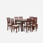 Comedor 8 Sillas Ñuble Caramelo – Tela Beige - Imagen 3