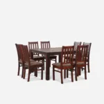 Comedor 8 Sillas Ñuble Caramelo – Tela Café