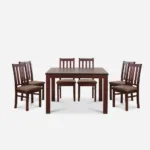 Comedor 8 Sillas Ñuble Caramelo – Tela Café - Imagen 8