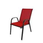 Silla de terraza sling roja